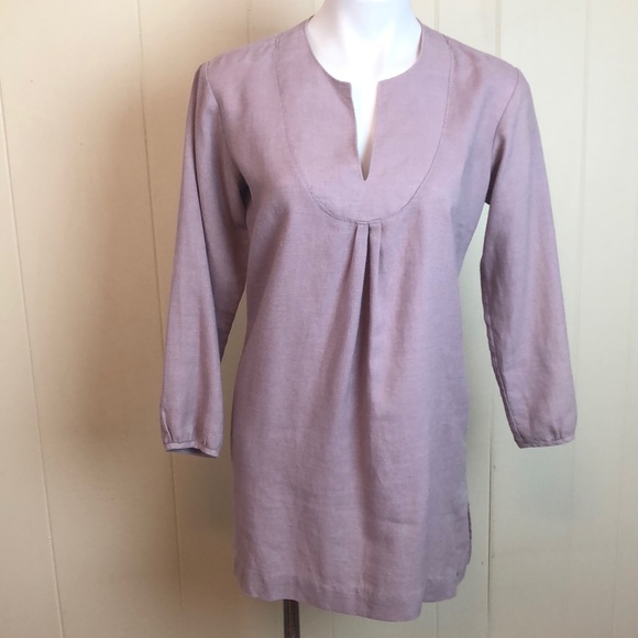 Patagonia Tops - Patagonia Hemp Split Neck Tunic Top 6 Casual Boho Spring Summer Daytime